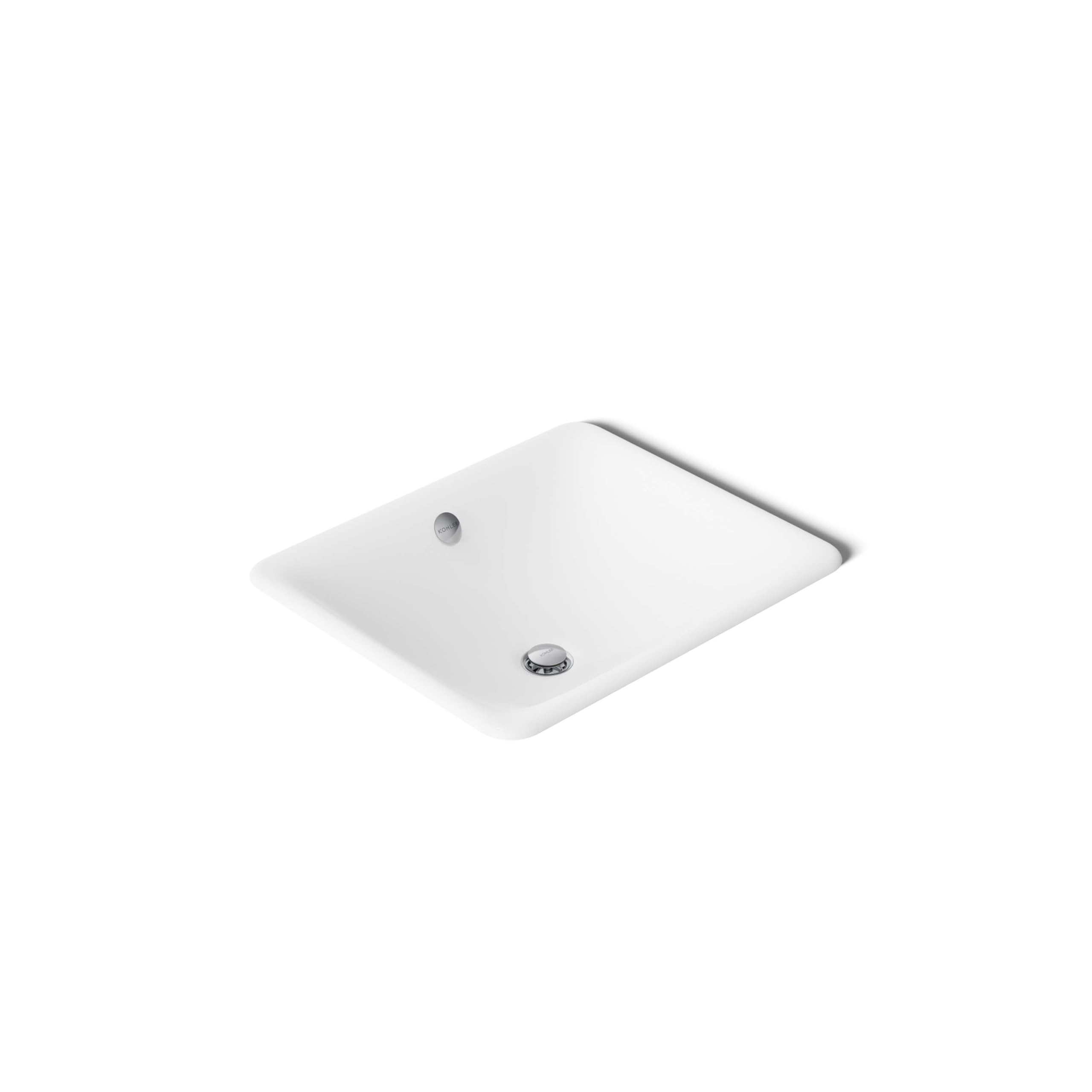 Kohler K-5400-0 Iron Plains Dual-Mount Bathroom Sink, White, 20.56