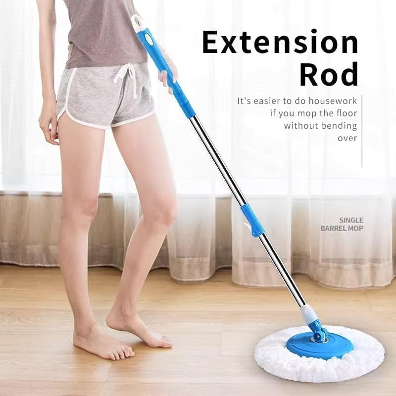 Image of TEKCOOL Spin Mop Stick for Floor Cleaning Without Bucket with 360 Degree Stick Mop & 42 Inch Extendable Handle Rod Replace Old Pocha with Easy Mopping Cleaner for Home