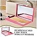Angoily Business Card Holder Mirror Women's Id Card Case Fashionable Organizer