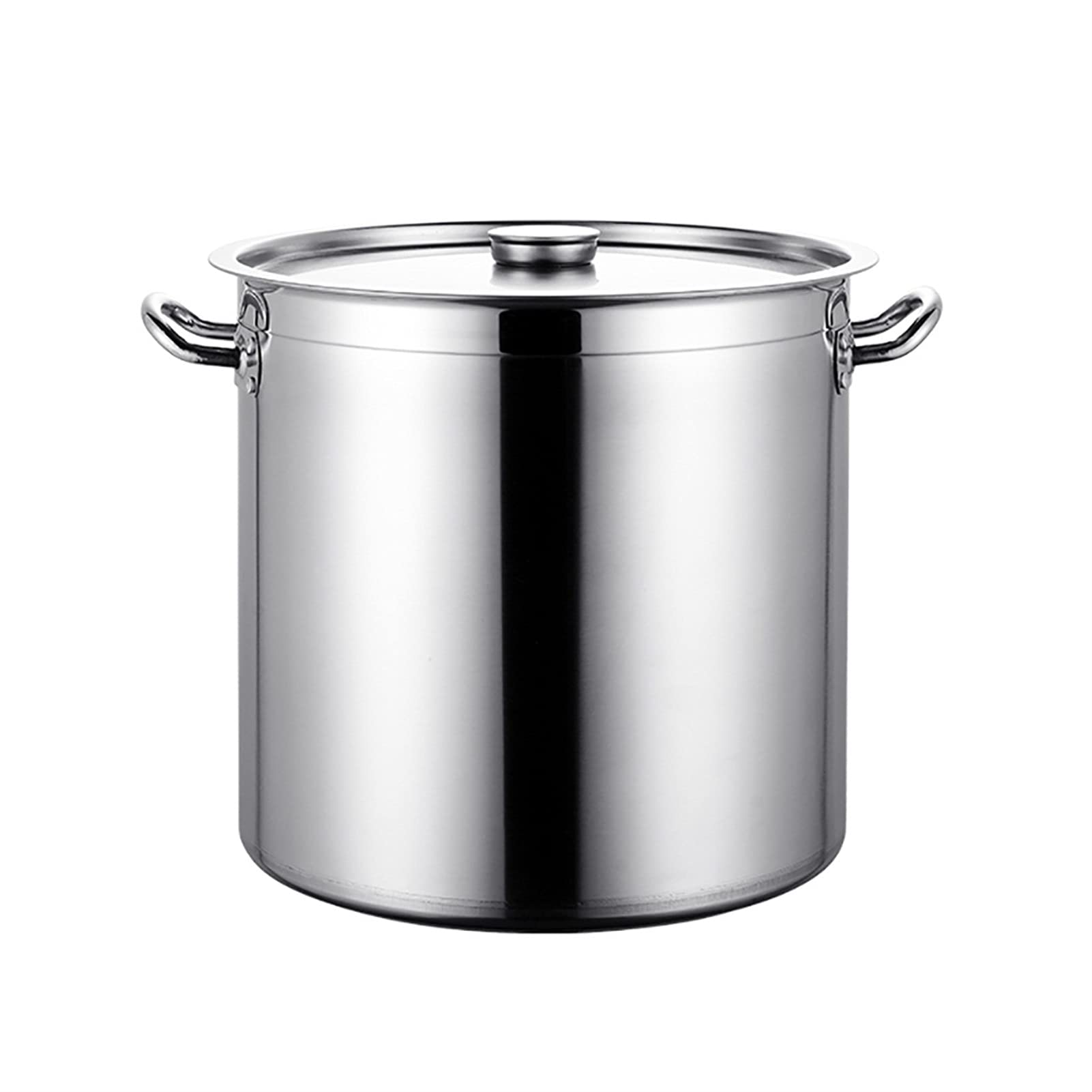 MYUYEE Stainless Steel Stockpot, Nonstick Stockpot, Large Deep Stainless Steel Cooking Stock Pot (37 * 35Cm)