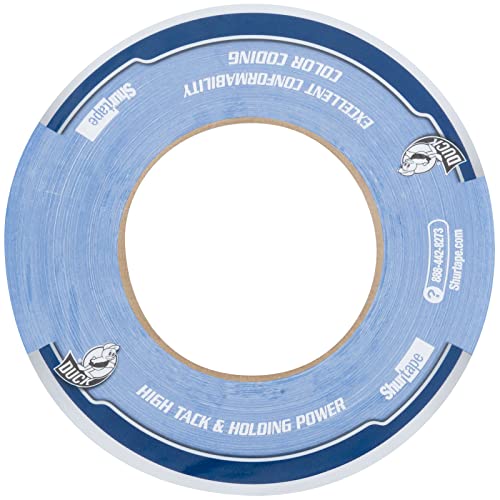 Image of Duck Pro by Shurtape Professional Grade, Industrial Colored Cloth Duct Tape for Industrial Color-Coding, HVAC and Automotive, 48mm x 60yd, 10.0 mil, Blue, 1 Roll (105480)