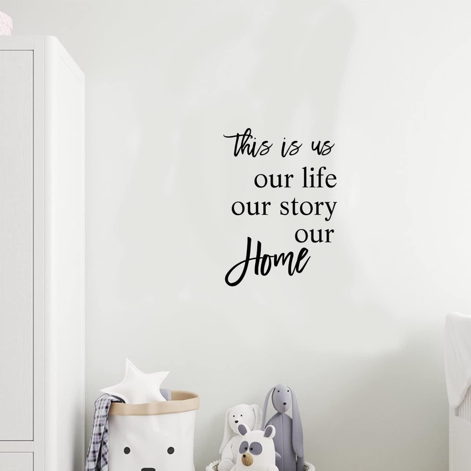 This Is Us Our Life Our Story Our Home Adesivo Da Parete In Vinile Con Citazione - Foto 2