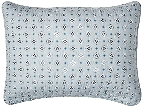 Stone Cottage Bexley Collection Quilt Set-100% Cotton, Reversible, Light Weight & Breathable, Pre-Washed for Added Softness, Full/Queen, Blue