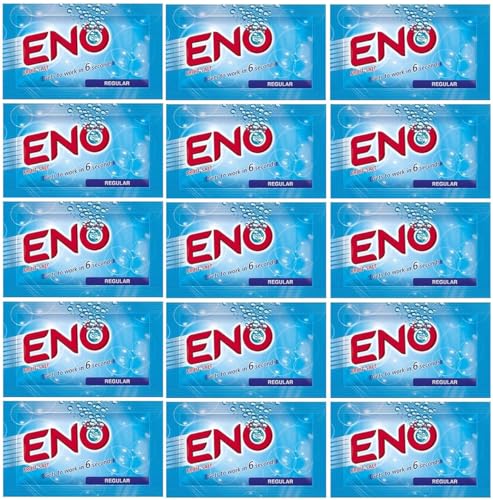 Eno Fruit Salt Regular Flavour for Acitidy Relief 15 Sachets X 5 Grams