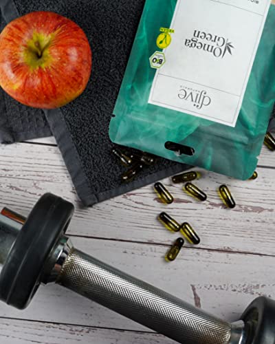 Hanföl Kapseln Bio - Omega 3, vegan - djive naturals OmegaGreen 500 mg - 120 Stk - Natur Qualität - enthält sekundäre Pflanzenstoffe sowie Hanfsamenöl