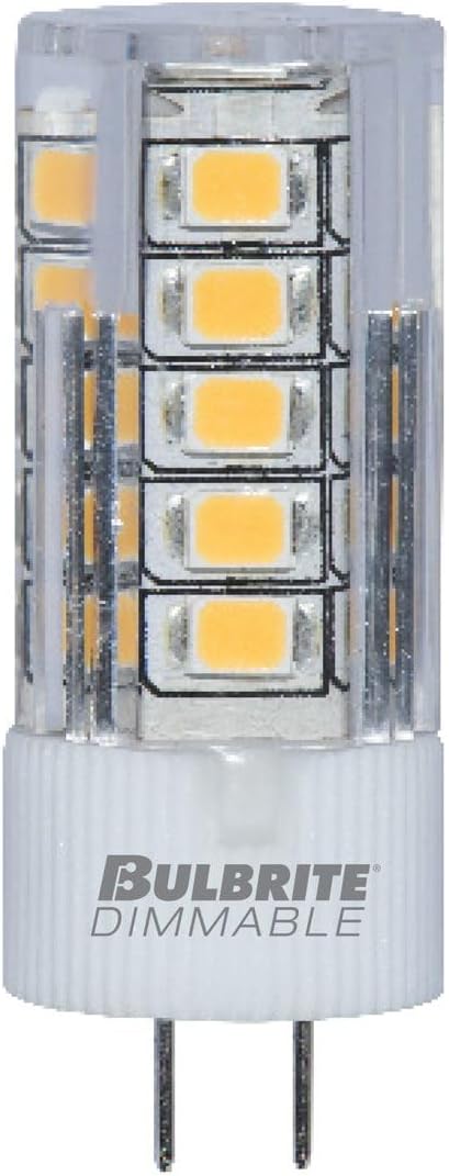 Bulbrite LED Mini JC Non-Dimmable Bi-Pin Base (G4) Light Bulb 25 Watt Equivalent 3000K, Clear 1-Pack