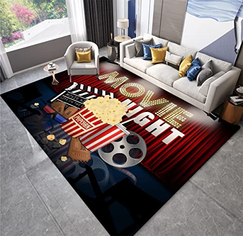Full-Size-Vintage-Movie-Area-Rug3x4ft-Movie-Theater-Decor-Accessories-Home-Theater-Rug-Cinema-Sign-Washable-with-Non-Slip-Backing-Home-Decor-Gamer-Room-Decor-Living-Room-36x48in Full Size Vintage Movie Area Rug3x4ft Movie Theater Decor Accessories Home Theater Rug Cinema Sign Washable with Non Slip Backing Home Decor Gamer Room Decor Living Room 36x48in