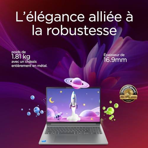 Lenovo IdeaPad Slim 5 16IRH10 PC portable 16" WUXGA Core i5 16Go 1To - photo 4