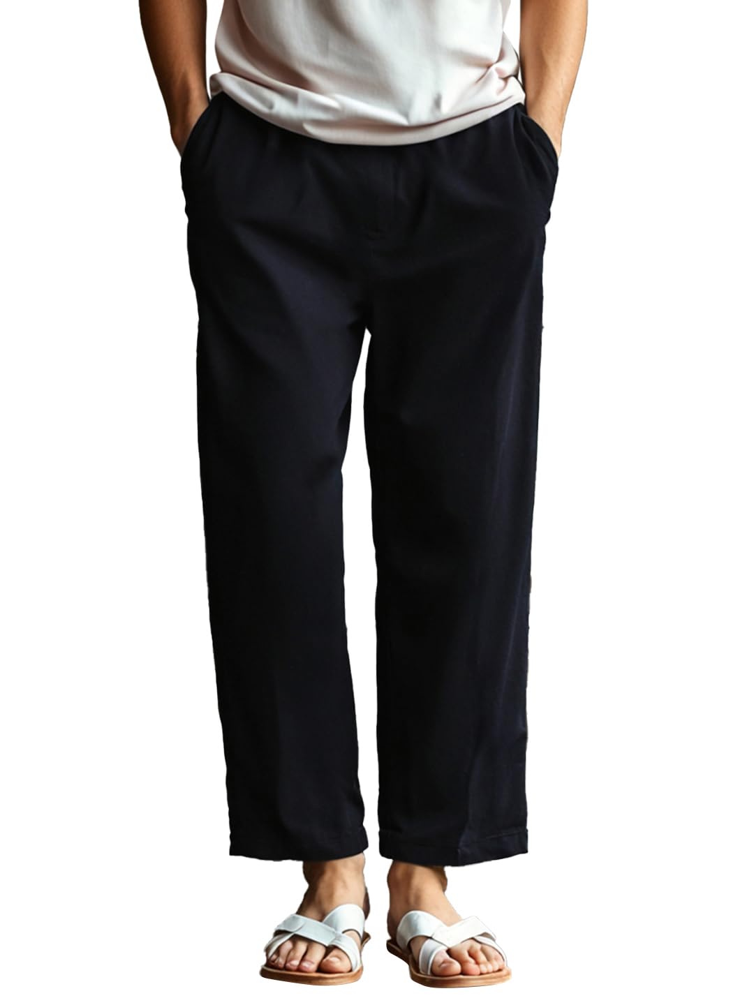bewakoof Men's 100% Poplin Cotton Solid Oversized Fit Pyjama-picture-25