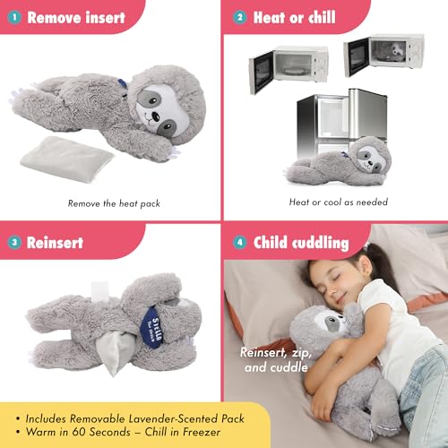 Image of Lilly's Love Heatable & Coolable Lavender Scented Weighted Stuffed Animal - Microwavable Heatable Pad for Kids & Adults - Machine Washable Plushie - Calming Stuffed Animal for Anxiety