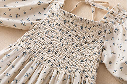 NNJXD Little Girl Floral Dress Princess Girls Casaul Printed A-line Sundress4