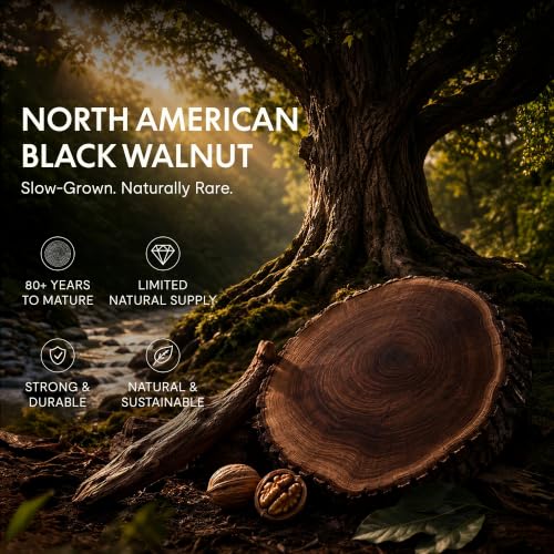 Image of FLEXISPOT E6 MAX Solid Black Walnut Wood Standing Desk 55 inchx28 inch, Solid Hardwood Ergonomic Beveled Desktop, Dual Motor 3-Stage Sit Stand Desk, Heavy-Duty Workstation Supports Up to 352 lbs (White Frame)