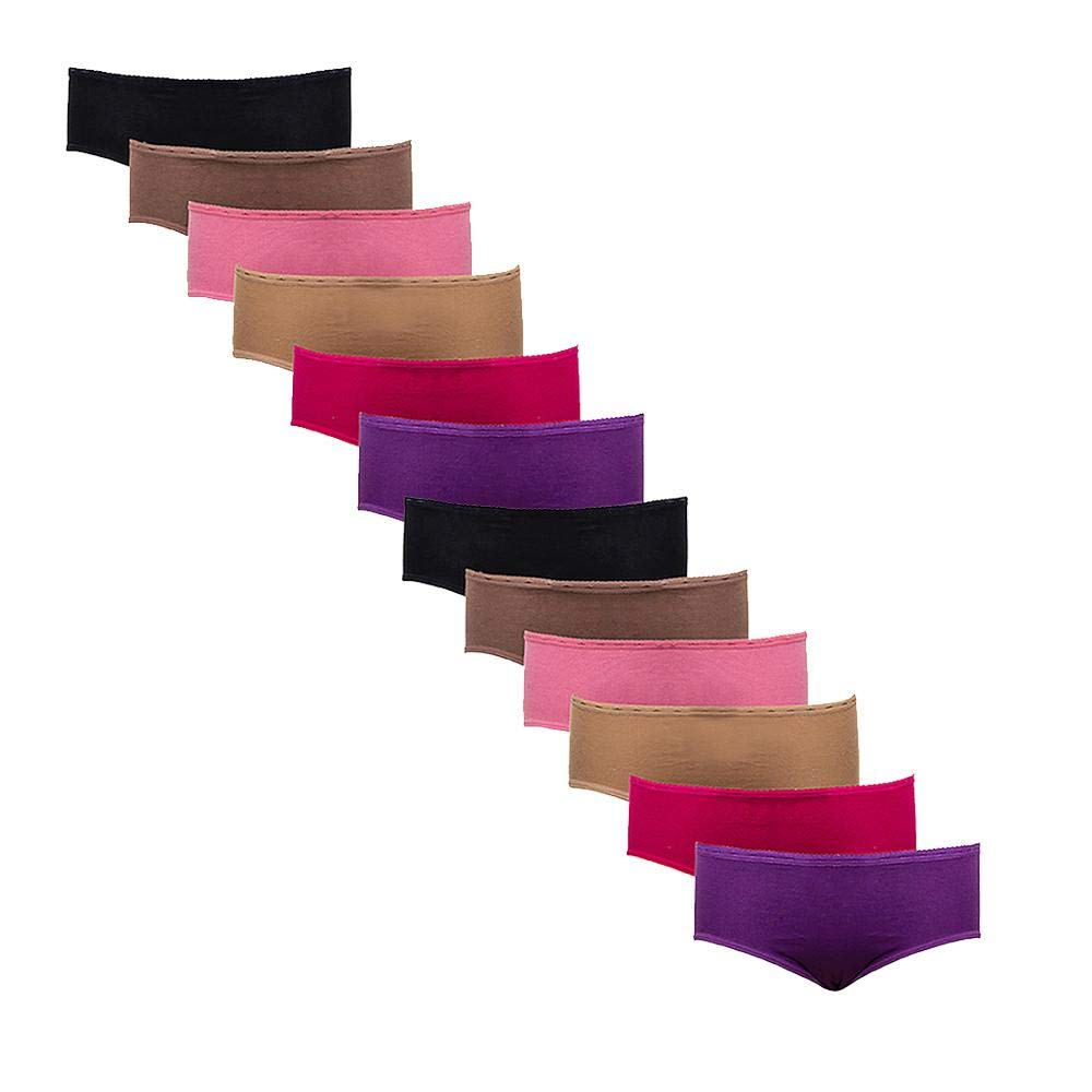 DUNIAWomen Set of 12 Panties - Multi Color