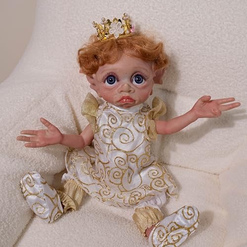 Muñeca Reborn Lifelike 42 cm Vinilo con Pezón Magnético miniatura 4