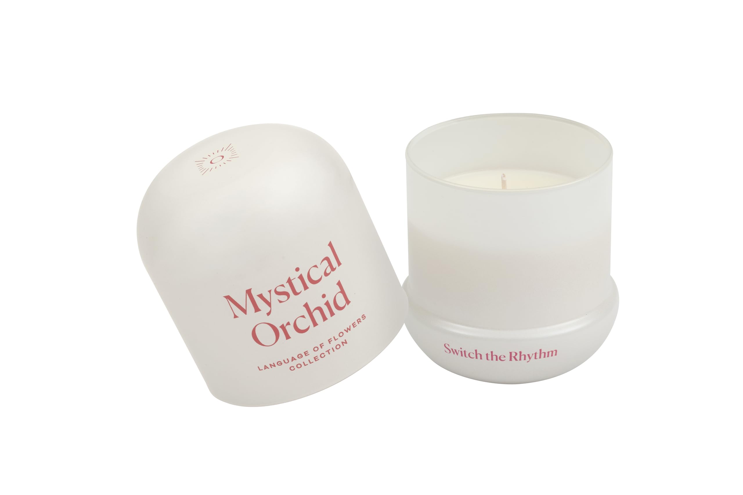 OJO Mystical Orchid Scented Candle – 7.8 oz Jar Candle with Vanilla Orchid, Balsamic, Floral Notes | Over 35-Hour Long-Lasting Burn | Premium Blend Wax, Home Fragrance and Gift for Special Days