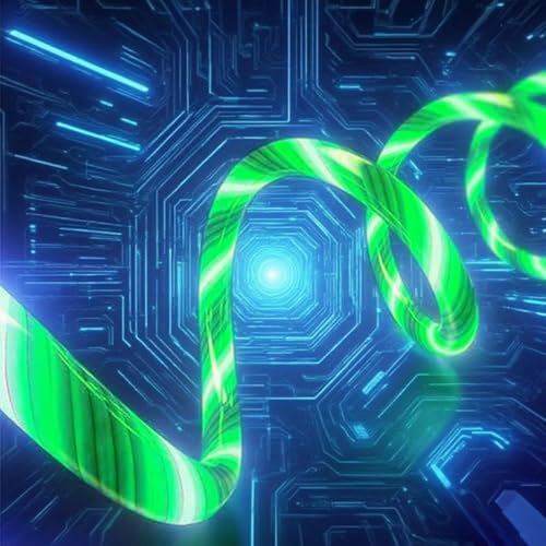 Image of USB Type A to Type C PD Fast Charging Cable Phone Charger High Data Speed Visible Light Up Current Flowing for All USB C Device-39Inches Green.