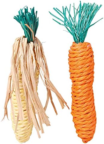 TRIXIE Straw Toys Set for Small Mammals