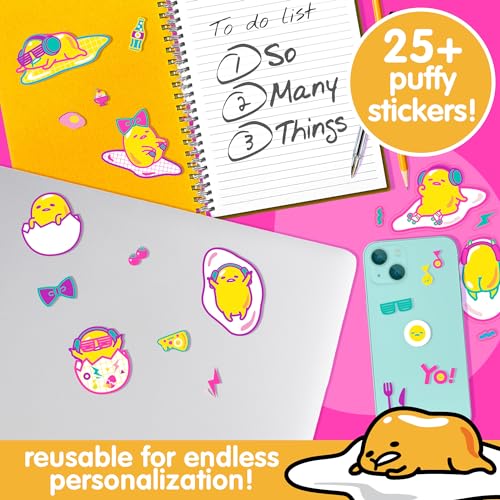 Image of Gudetama The Lazy Egg Puffy Sticker Playset