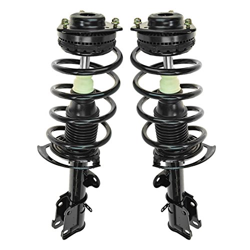 Image of TRQ Front Driver Side Strut and Spring Assembly Set Loaded | TRQ Front Driver Side Strut and Spring Assembly Set Loaded