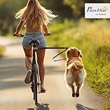 PawHut Fahrradleine für Hunde Hundeleine Einfache Demontage und Installation Fahrrad Hundeleine für Radfahren, Fahrrad, Joggen, Training, Schwarz