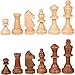 EEkiimy Wood Chess Pieces only Without Board for Replacement of Missing Pieces 3.5 inch King Chess Pieces Figure