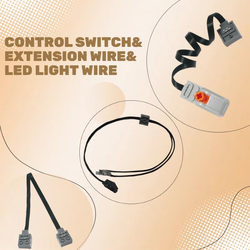Image of 10-in-1 Motor Kit Compatible with Lego Technic, Power Function Motor Set, Advanced Control Functionality, Ultimate Compatibility