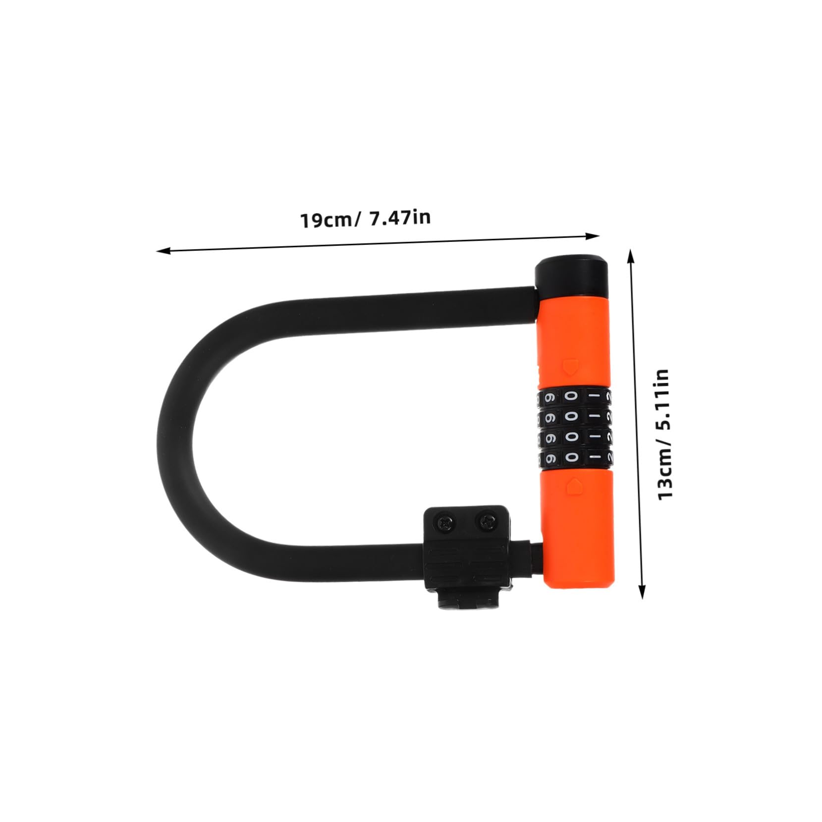 BESTonZON Lucchetto u Per Bicicletta Antifurto Combinazione Cifre Reimpostabile Senza Chiavi Per Mountain Bike Scooter Biciclette Da Strada