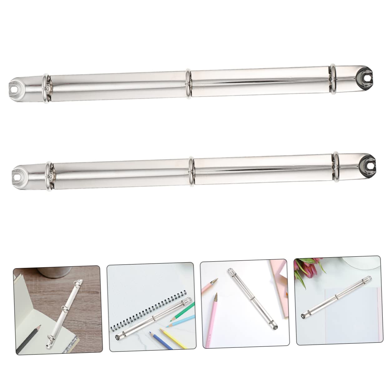 DOITOOL 12 Set Raccoglitore Con Rilegatura Per Quaderni E Progetti Strumento Rilegatura Per Sciolti Meccanismo Resistente Per Ufficio E Scuola 2 Pezzi * 12