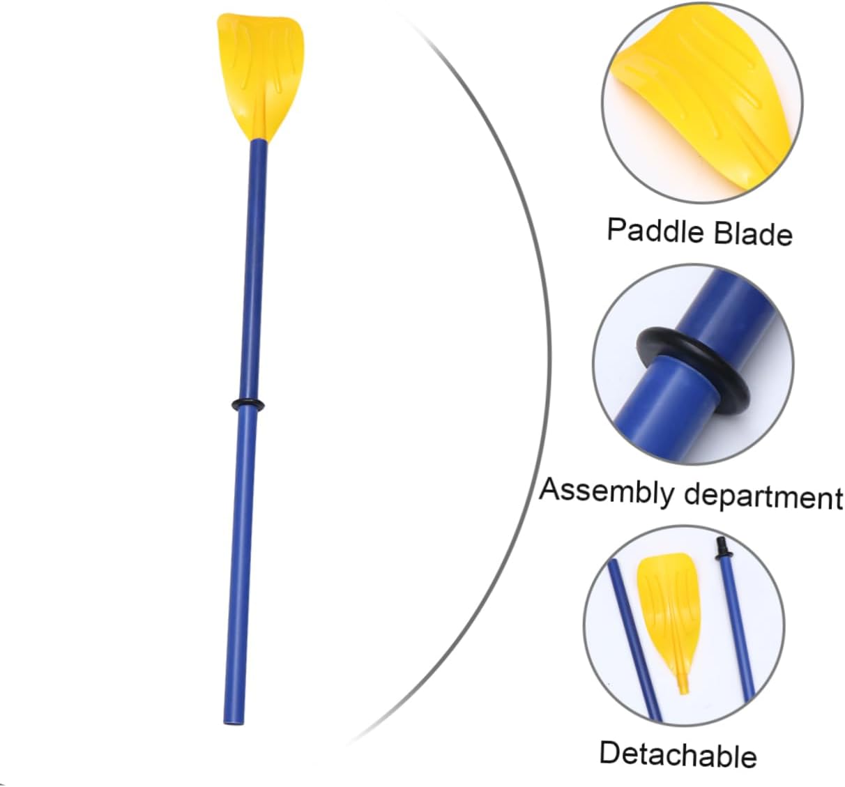 Removable 2-Pack PP Kayak Paddle Set Lightweight Boat Oars for Inflatable Kayaks Easy to Transport for Water Sports Enthusiasts