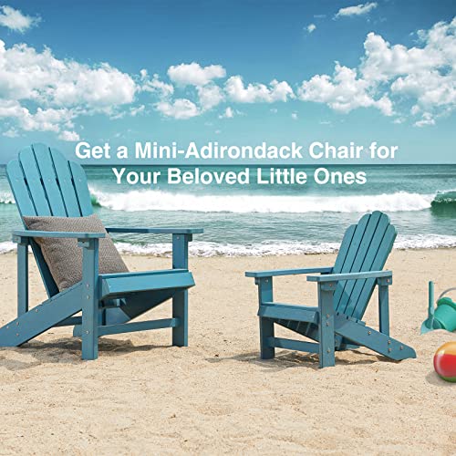 Efurden Kids Adirondack Chair, Polystyrene Adirondack Chair For Children, Easy-Maintenance Patio Chair For Outdoor And Indoor (Blue) #TOP1