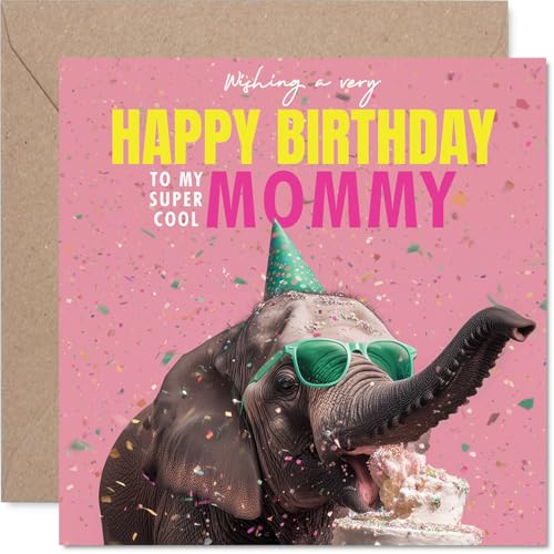 Carte anniversaire Mommy Elephantastic