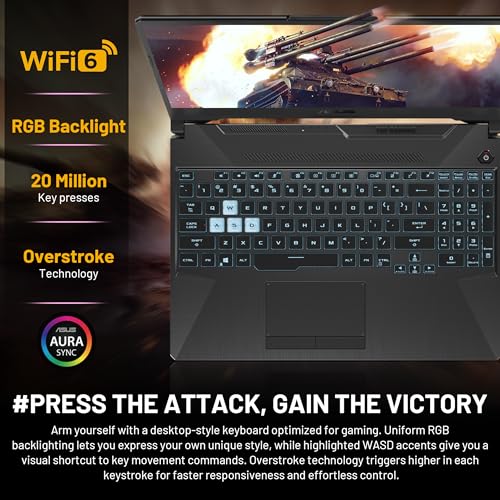 TUF A15 15.6" 144Hz FHD Gaming Laptop, AMD Ryzen 7 7435HS, NVIDIA GeForce RTX 3050, 64GB DDR5 RAM, 4TB PCIe SSD, RGB retroilluminato, fotocamera HD, nero, Win 11 Pro, set di docking station da - Notebook - Immagine 5