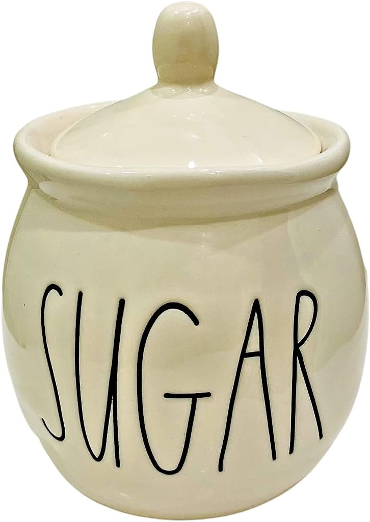 Rae Dunn SUGAR Jar - ceramic - dishwasher safe!