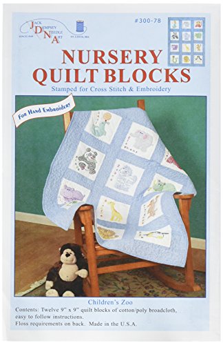 Jack Dempsey Children's Zoo Nursery Quilt Blocks
