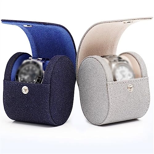 Coffret à montres bleu portable et boîte rangement légère rigide - 5