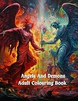 Angels And Demons Adult Colouring Book: Heaven And Hell, Black And White Colouring Pages, 60 Unique Pages To Enjoy, For Any Angel Or Demons Lovers B0CHL5KL5W Book Cover