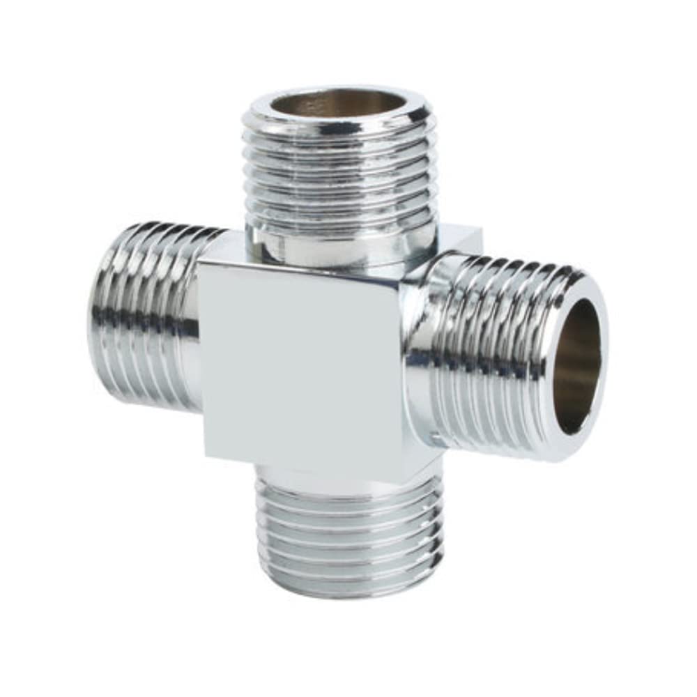Water Diverter Fitting Adapter, Add-A-Tee G1/2" Hose Connector Adapter for Angle Valve Adapter Shower arms