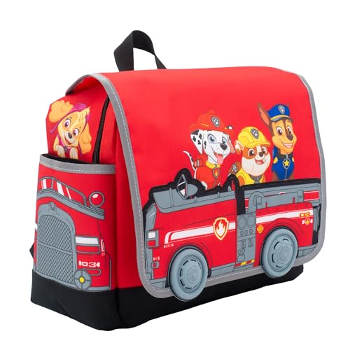 Image of AI ACCESSORY INNOVATIONS Paw Patrol Backpack For Kids & Toddlers, School Bag for Boys and Girls, 3D Front Pocket Features Marshall, Chase, Skye, & Rubble, 11.5 Inches