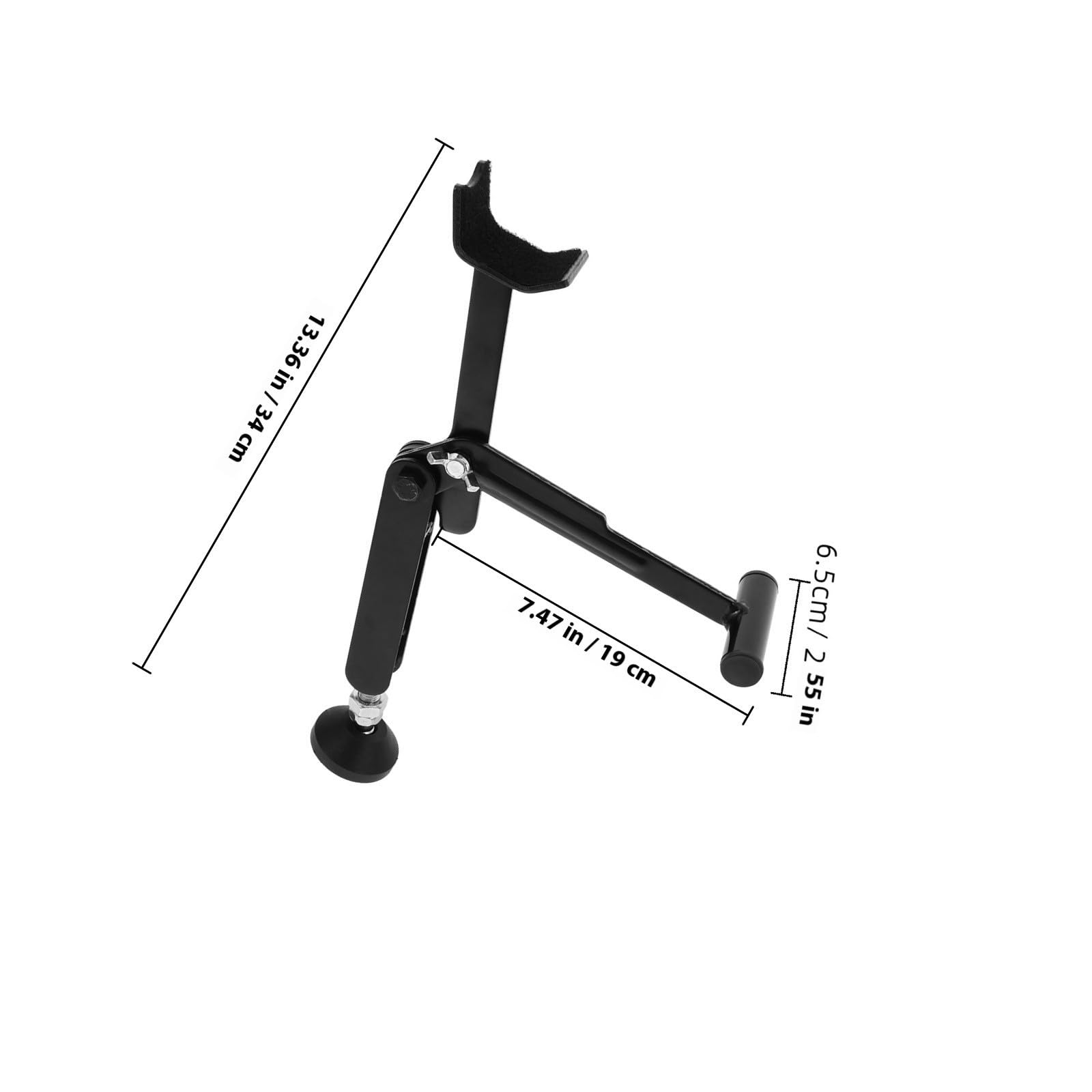 Mipcase Cavalletto Solleva Moto in Metallo Nero per Ruota Anteriore e Posteriore, Pieghevole e Sollevamento senza Sforzo per Manutenzione e Riparazione Moto
