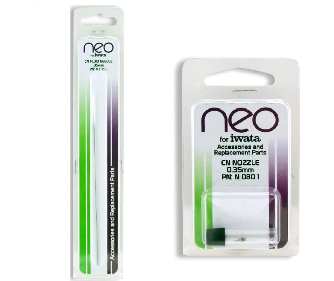 Aiguille de 0.35 mm et buse Iwata Neo HP-CN pour réussir les détails et dégradés
