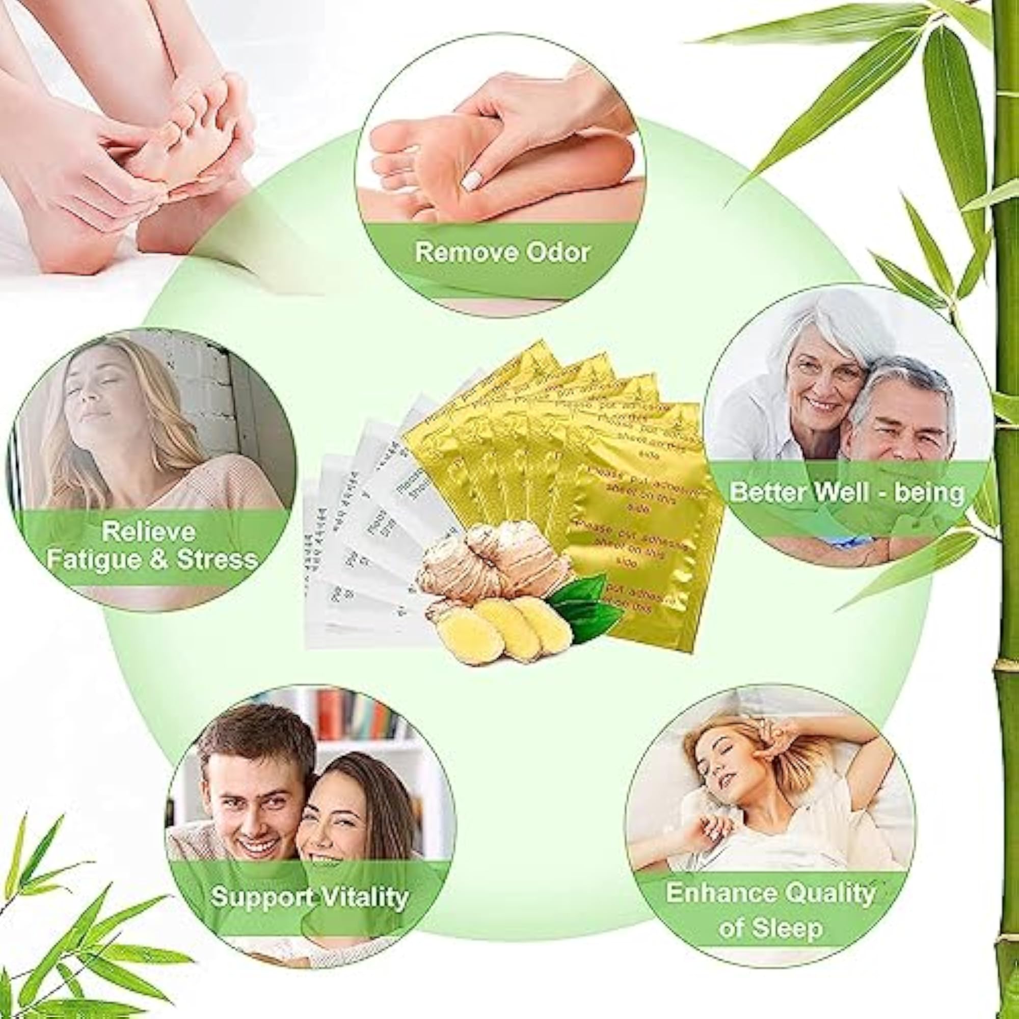 Acupressure Foot Pads, 20 Pads