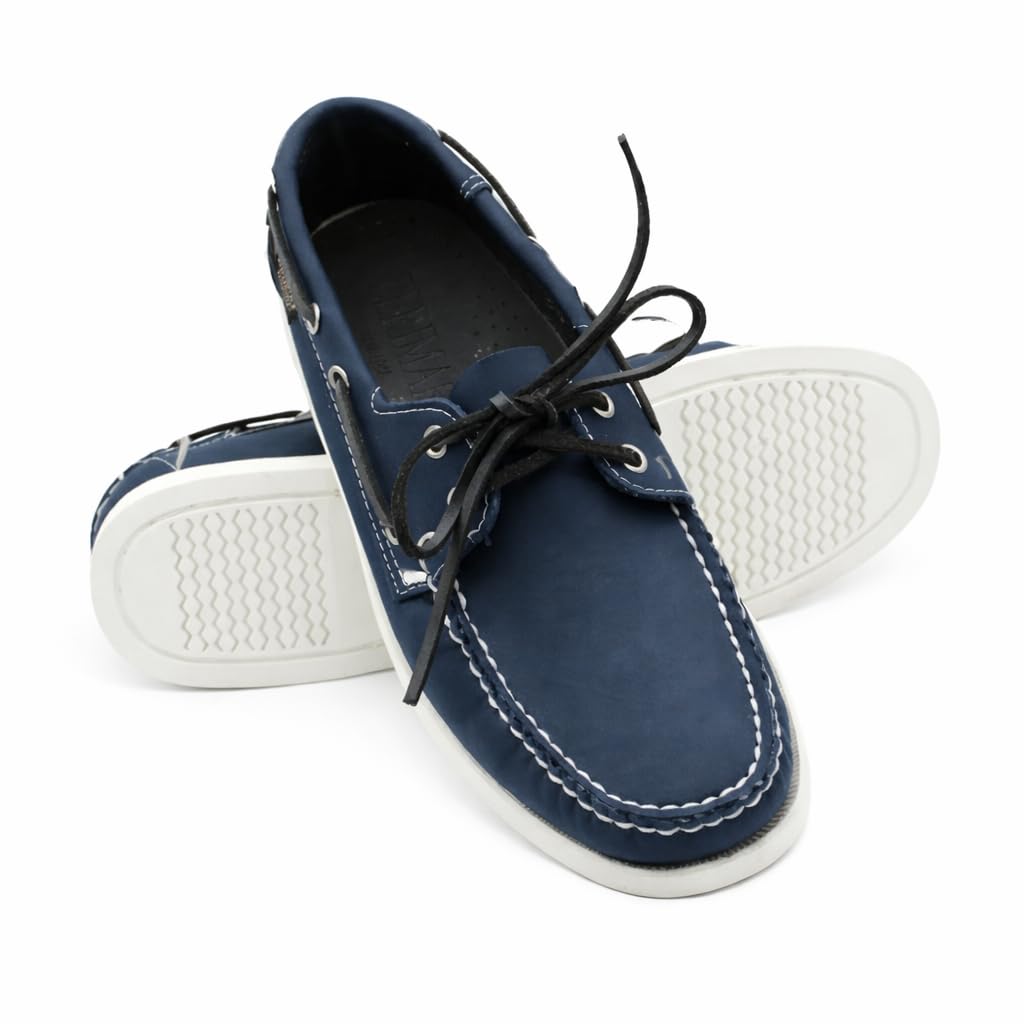 Zerimar Mocassino Nautico da Uomo in Vera Pelle, Calzatura Elegante e Leggera per Uso Quotidiano o Formale, Scarpa Confortevole dal Design Moderno