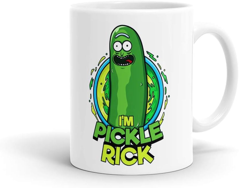 Rick and Morty Pickle Rick Coffee Mug, 325 ml