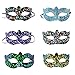 GAOSHA Masquerade Sequins Half Face Halloween Party Evening Prom for Carnivals Night Club-Ball