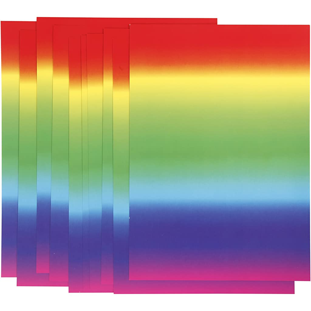 Rainbow Card, A4 21x30 cm, 180 g, 10sheets