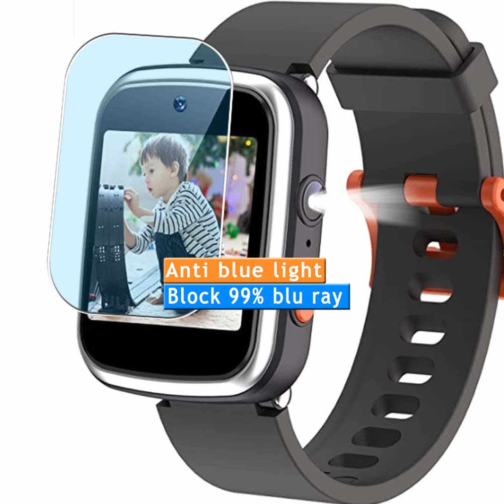 3-Pack Anti Blue Light Screen Protector, compatible with Dwfit Kids SmartWatch Smart Watch TPU Film Protectors Sticker [ Not Tempered Glass ]