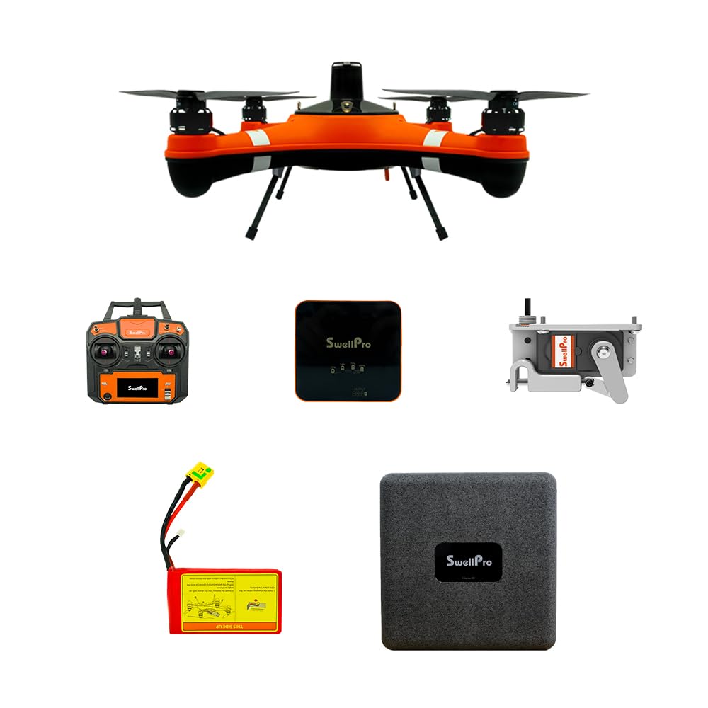 SwellPRO, SwellPro Fisherman Drone FD1 Fishing Basic Bundle with PL1-F Payload Release, Remote Control, CP01.004-DZ01.012
