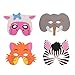 Animal Masks For Kids,Jungle Masks Goodie Bags Dress Up Masks For Safari Party Supplies Birthday Party Favors Circus Kids Foam Mask Assorted (12 pcs)