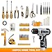 SOARFLY Upgradd 180 Piece Tool Set - Tool Box with 8V Cordless Drill, Hand Drill Set for Men & Women, Home Tool Kit with Hand Tools for House Repair, DIYers, Homeowners & Handymen