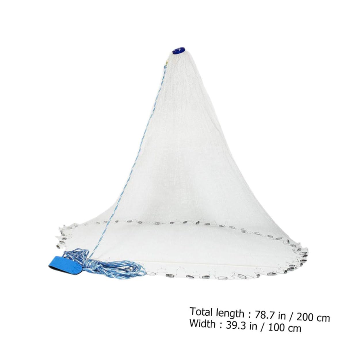 Happyyami Retino per Pesca in Plastico e Acciaio Inossidabile Corda, Rete da Lancio Affidabile che Previene la Fuga dei Pesci per Attività All'aperto e Pesca